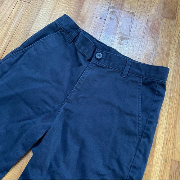 4/$25 Dockers Boys Navy Blue Flat Front Uniform Chino Shorts Size 14 - Picture 3 of 8